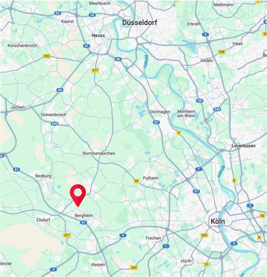 Bergheim Karte Gross